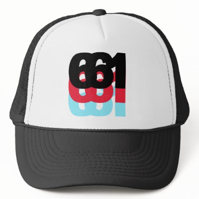 661 Area Code Trucker Hat by crum6178