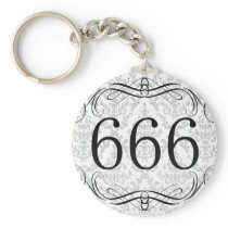 666 Area Code Keychains