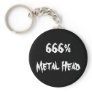 666%Metal Head Key Chains