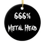 666%Metal Head Christmas Ornaments