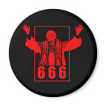 666 Pope Refrigerator Magnet