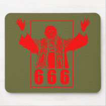 666 Pope Mousepad