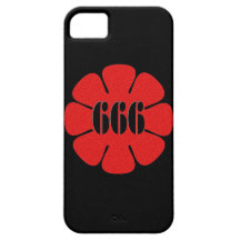 666 Red Flower Weird Halloween Evil But Sweet iPhone 5 Case