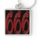 666 - Snake Design Keychains