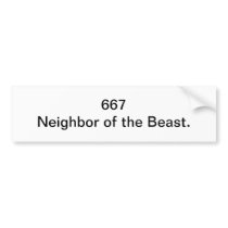 667 bumper sticker