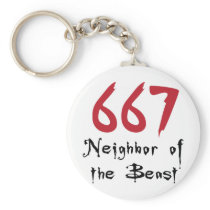 667 Neighbor of the Beast Key Chains