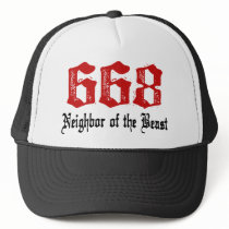668 Neighbor of The Beast hats by sogeshirts 668 Neighbor of The Beast hats