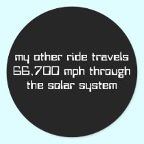66,700 mph through the solar system