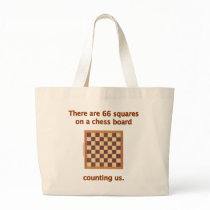 66 Chess Squares Canvas Bag