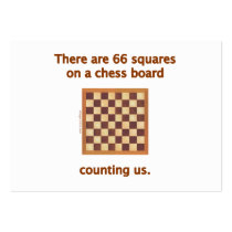 66 Chess Squares Business Card