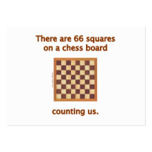 66 Chess Squares Business Card