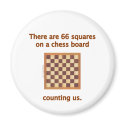 66 Chess Squares Fridge Magnets