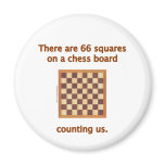 66 Chess Squares Fridge Magnets