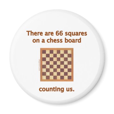 66 Chess Squares Fridge Magnets by HappyDoggies