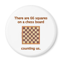 66 Chess Squares magnets by HappyDoggies 66 Chess Squares magnets