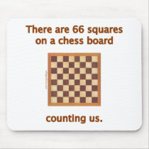 66 Chess Squares Mouse Pad