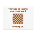66 Chess Squares Post Card