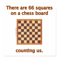 66 Chess Squares Print