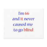 66 never gone blind postcards
