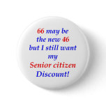 66 Senior Citizen Button