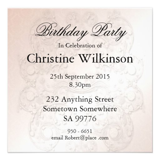 66th Birthday party invitation with daisies