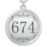 674 Area Code Custom Necklace