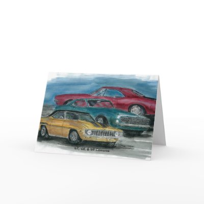67, 68, 69 CAMAROS card by designsandimages