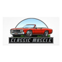 67 Chevelle Convertible Photo Card Template