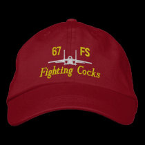 67 FS F-15 Golf Hat embroidered hats