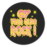 67 Year Olds Rock! (Pink) Sticker