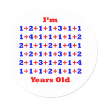 67 Years old! Round Stickers