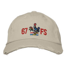 67FS Golf Hat with Callsign Embroidered Baseball Cap
