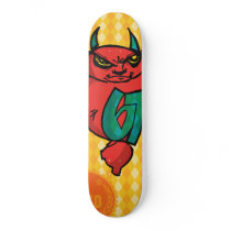 67SOSK8 ARGYLE SERIES DEVIL ORANGE & YELLOW skateboards