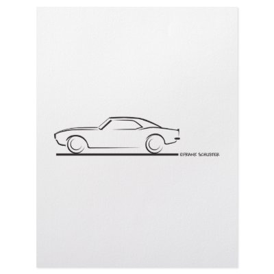 68 Camaro Hard Top BLK Personalized Letterhead by frengi