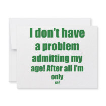 69 Admit my age invitations