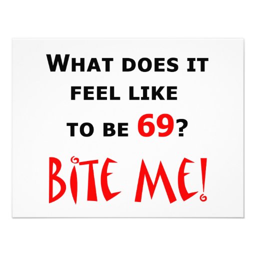 69 Bite Me! Invites