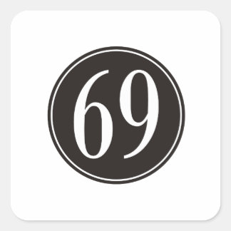 119+ Number 69 Stickers and Number 69 Sticker Designs | Zazzle