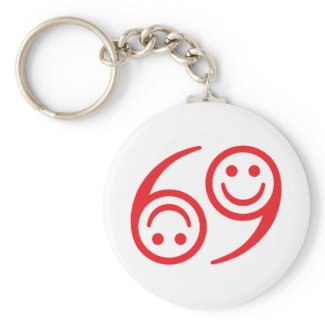 69 humoristic t-shirt keychain