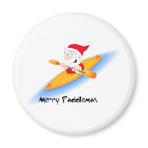 69_santa_paddler refrigerator magnet
