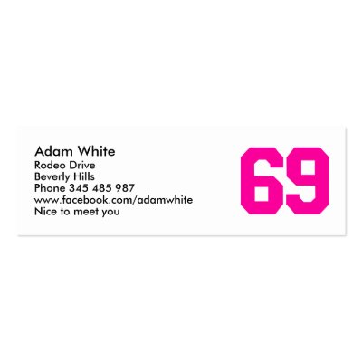 69 - sixty-nine business card template by Thinkdifferent