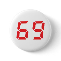 69 sixty-nine red alarm clock digital number buttons by Tomaniac 69 sixty-nine red alarm clock digital number buttons