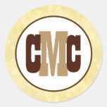 6 - 3" Favor Stickers Cowboy Rodeo Steer Skull Tan