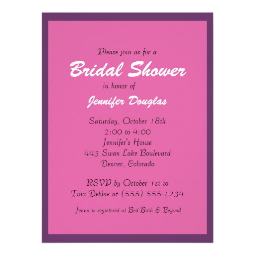 6.5x8.75 Wedding Magazine Cover Page Bridal Shower Announcements
