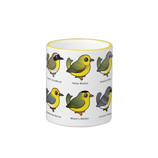6 Birdorable Warblers Coffee Mugs