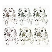6 Bulldogs Licking Their Chops posters by daysrays 6 Bulldogs Licking Their Chops posters