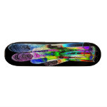 6 Coloured Cocktail Shot Glasses -Style 6 Skate Deck
