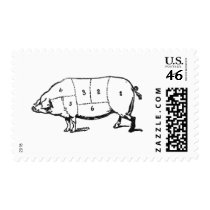 6 Degrees of  Bacon Postage Stamp
