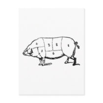 6 Degrees of  Bacon Post Cards