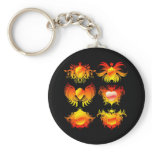 6-fire-flames-banners key chain