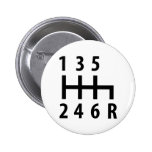6 gearshift race car black pin